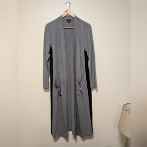 J. Jill Wearever Collection Long Open Cardigan – Gray – Size M